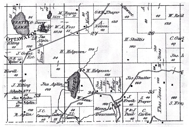 1873 -- A closer look at "Silver Lake", which was eventually renamed to Ottawa Lake